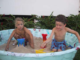 Avec Julie dans le sable