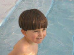 1er bain de l'anne au Club-Med
